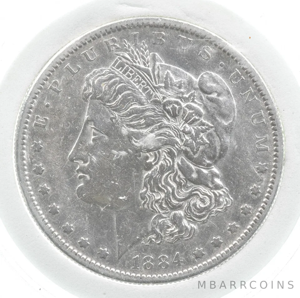 1884-S Morgan Silver Dollar a4899