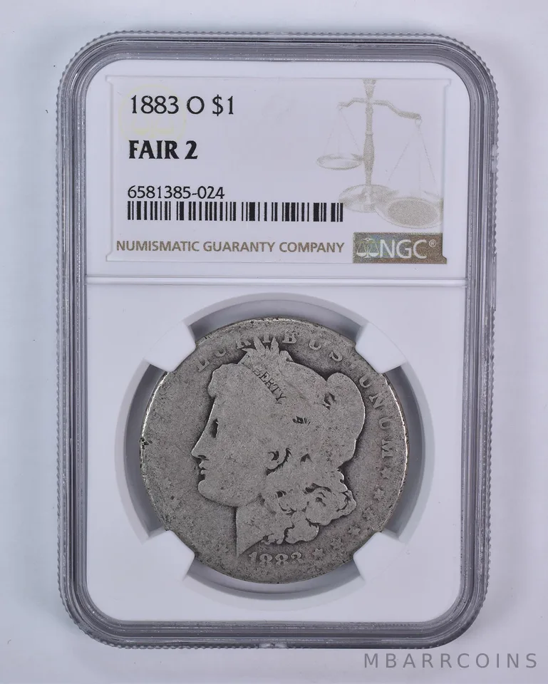 1883-O Morgan Silver Dollar Fair 2 NGC Lowball