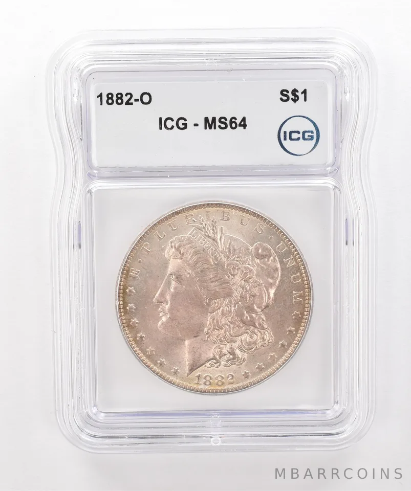 1882-O Morgan Silver Dollar MS64 ICG Beautiful Tone *2038