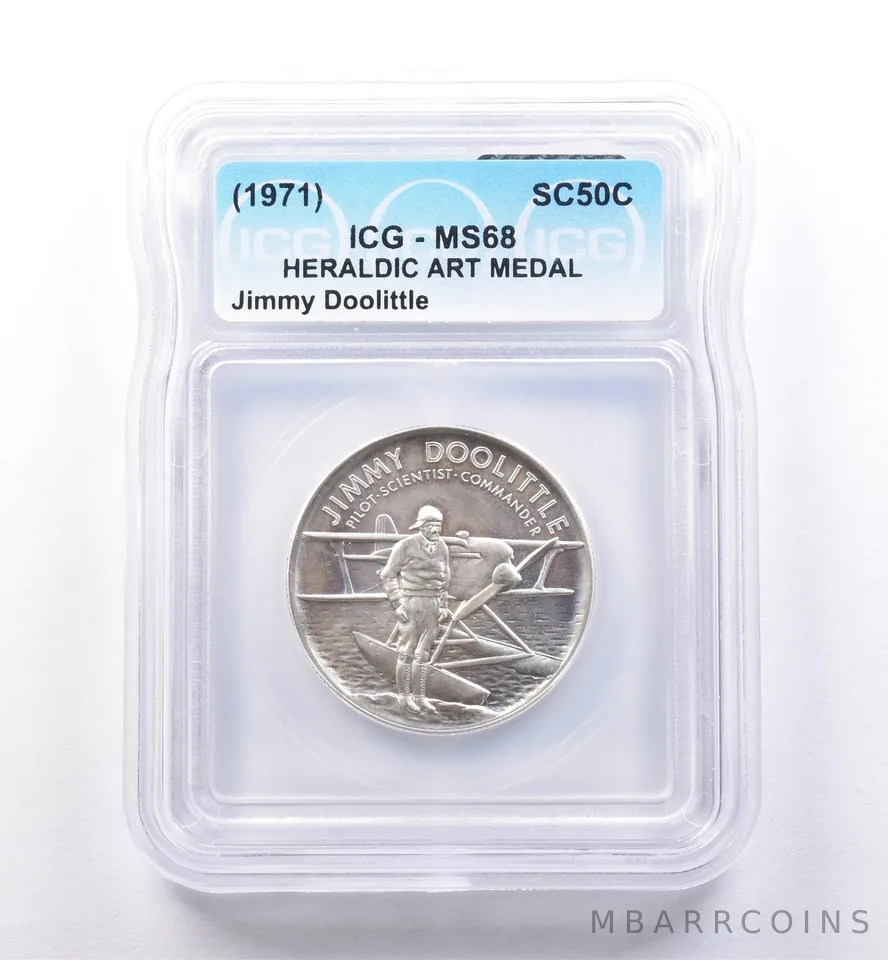 (1971) So Called Half Dollar Jimmy Doolittle MS68 ICG *8523