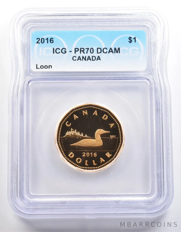 2016 Canada 1 Dollar Loon PR70 DCAM ICG *3952