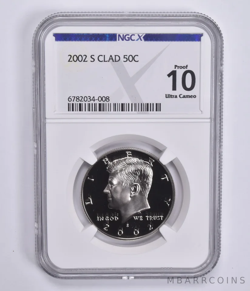 2002-S Kennedy Half Dollar CLAD Proof 10 UCAM NGC X NGCX