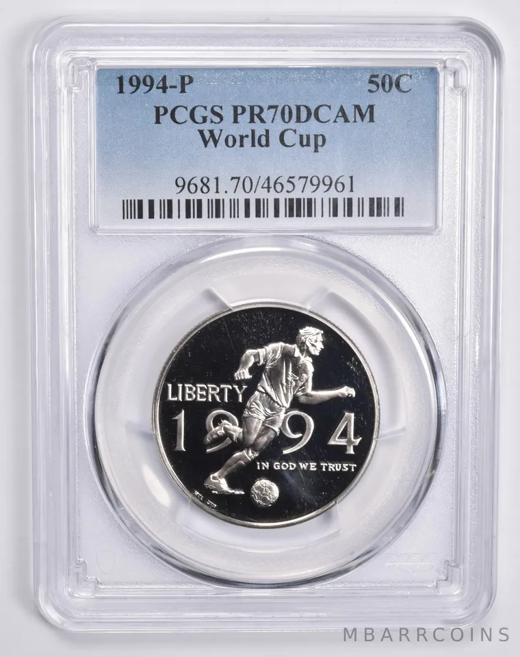 1994-P World Cup Commemorative Half Dollar PR70 DCAM PCGS