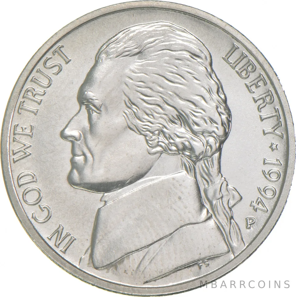 1994-P Jefferson Nickel Matte Finish SMS - Rare