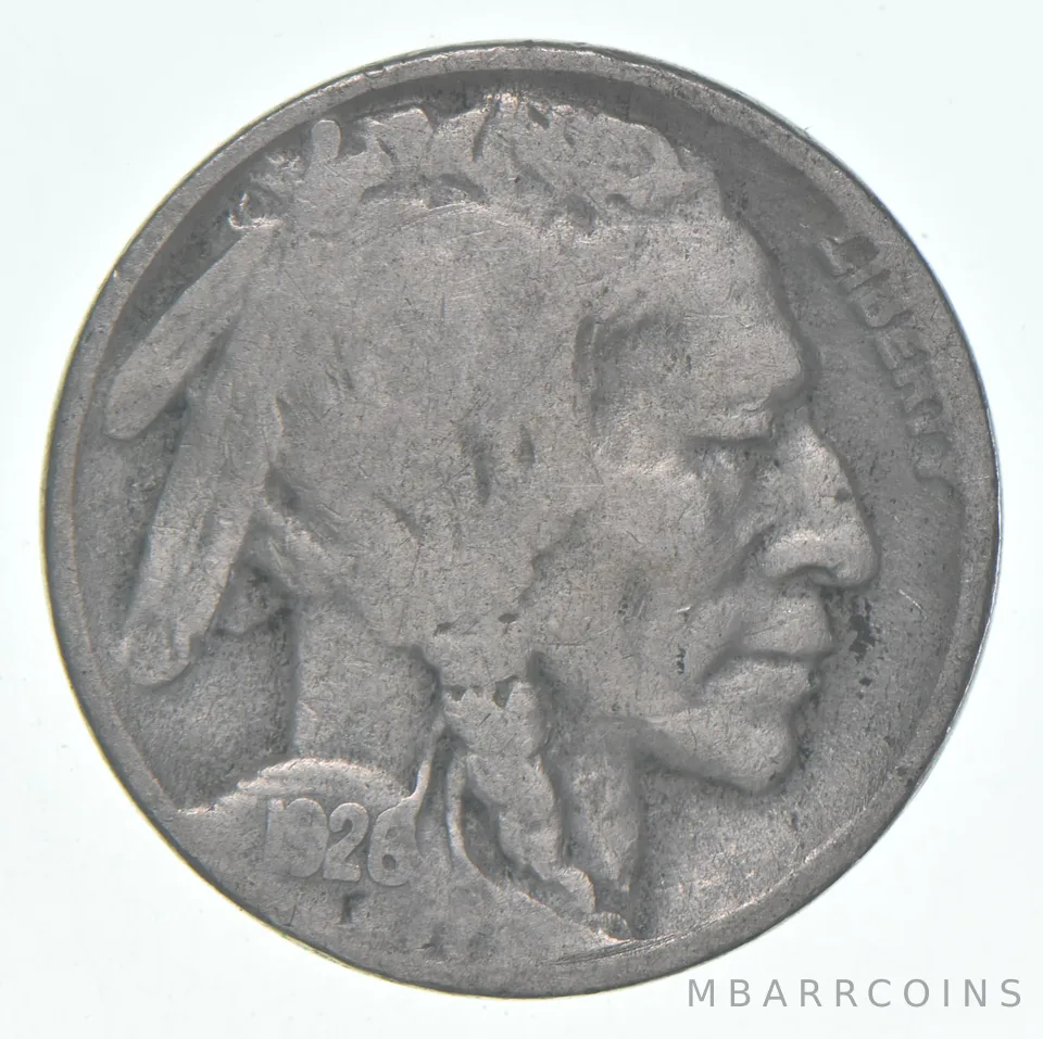 1926-D Indian Head Buffalo Nickel Average Circ