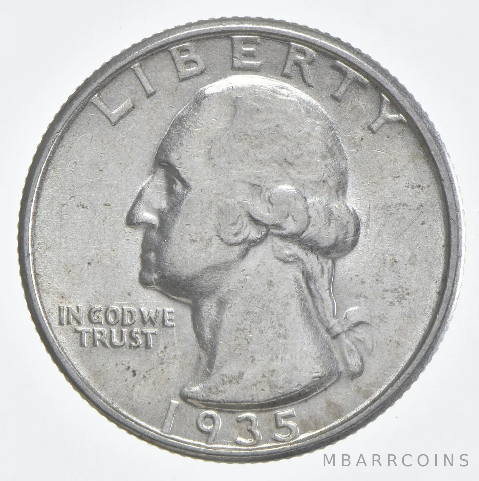 1935 (P) BU Washington Quarter Silver