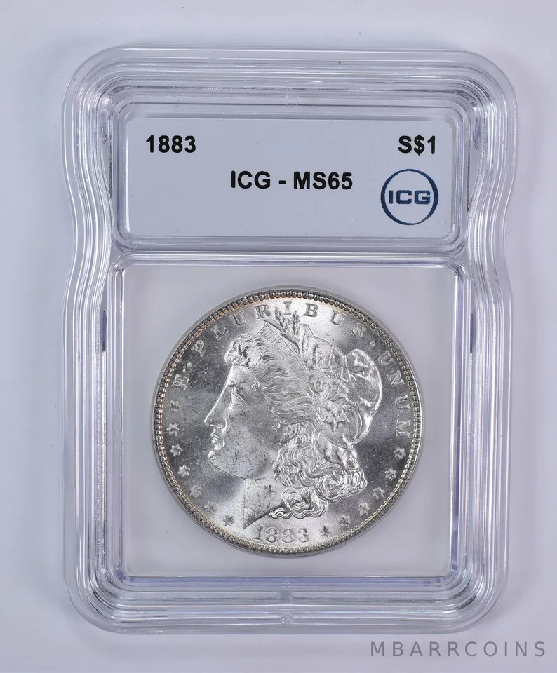 1883 Morgan Silver Dollar MS65 ICG
