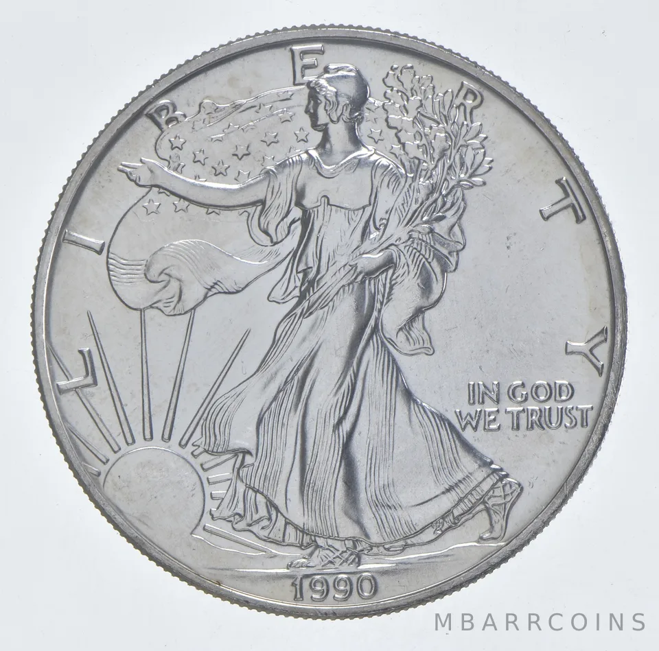 Better Date 1990 American Silver Eagle 1 Troy Oz .999 Fine Silver *184