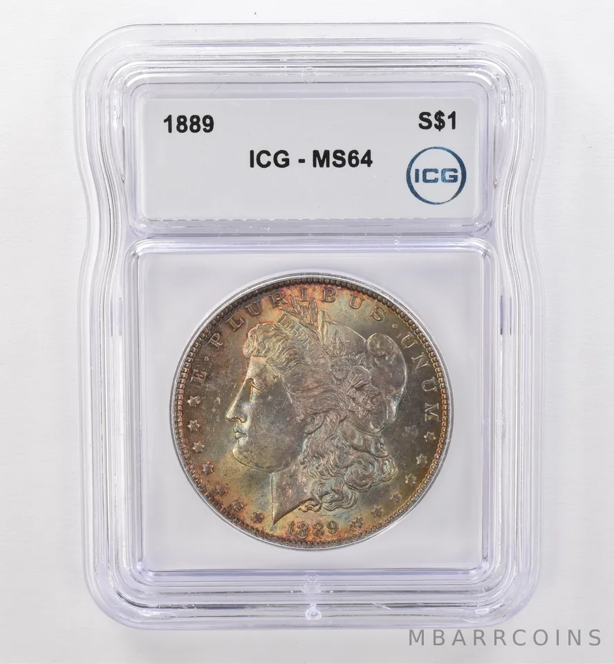 1889 Morgan Silver Dollar MS64 ICG Beautiful Tone *9513