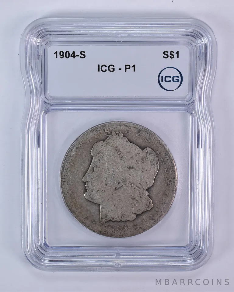 1904-S Morgan Silver Dollar P1 ICG Lowball