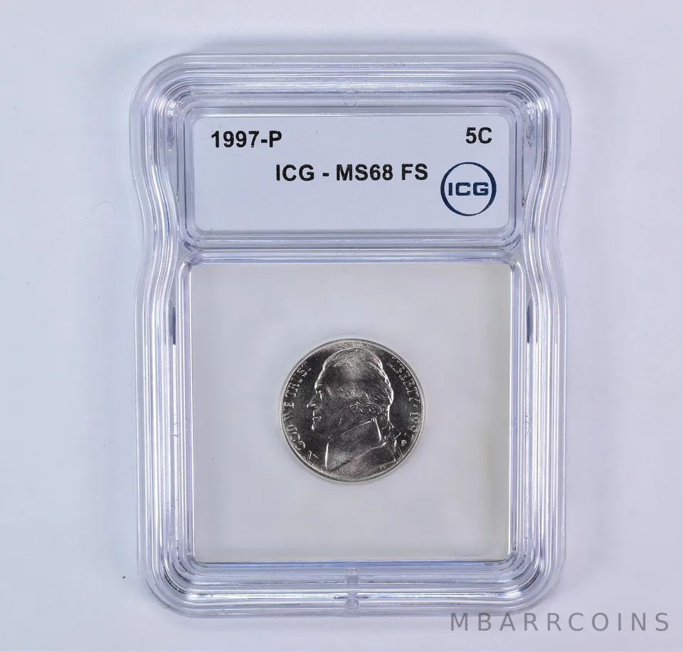 1997-P Jefferson Nickel MS68 FS ICG