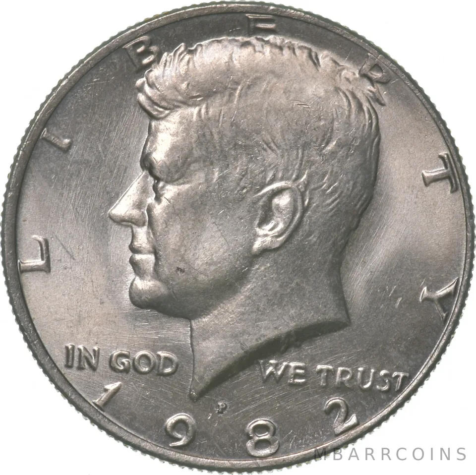 1982-P Kennedy Half Dollar NO FG Error *2810