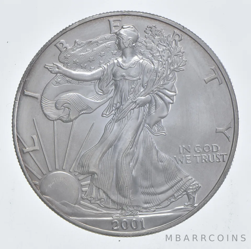 Better Date 2001 American Silver Eagle 1 Troy Oz .999 Fine Silver *202