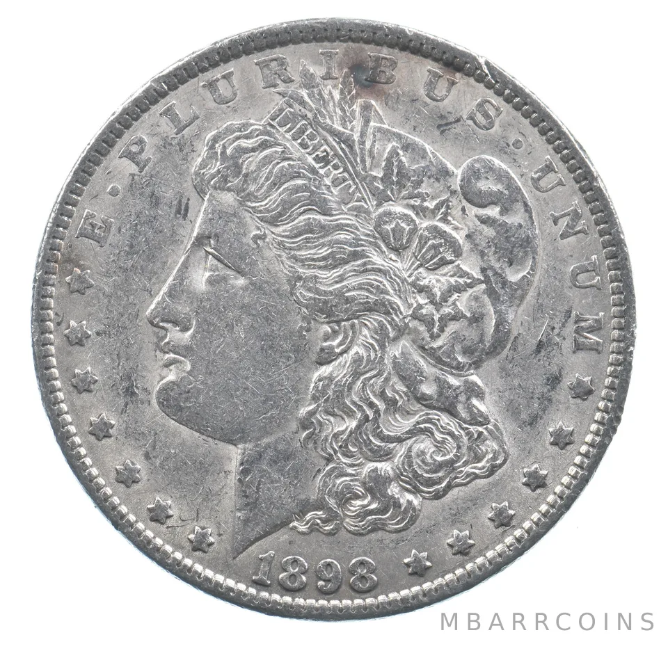 Better 1898 Morgan Silver Dollar - 90% US Coin - Nice Coin *608