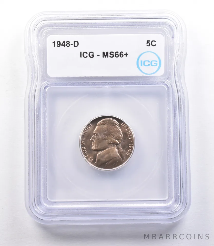 1948-D Jefferson Nickel MS66+ ICG *1896