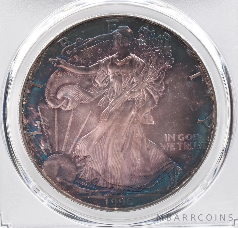 1996 American Silver Eagle MS68 PCGS Beautiful Tone *1271