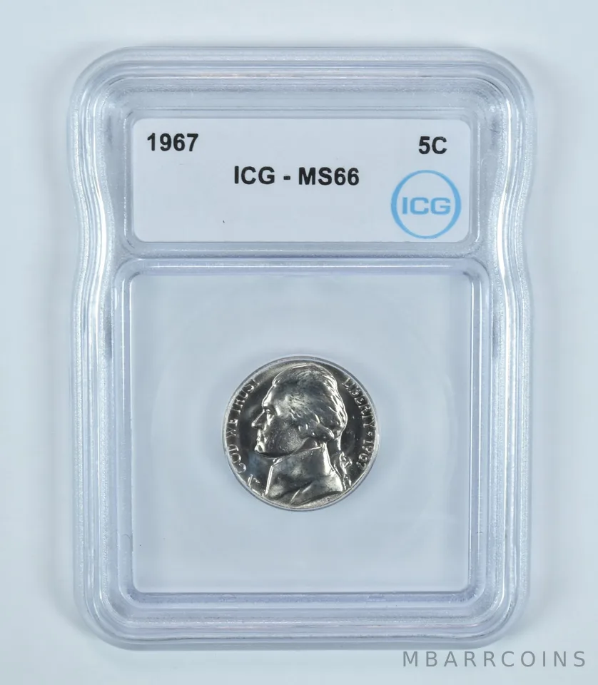 1967 Jefferson Nickel MS66 ICG