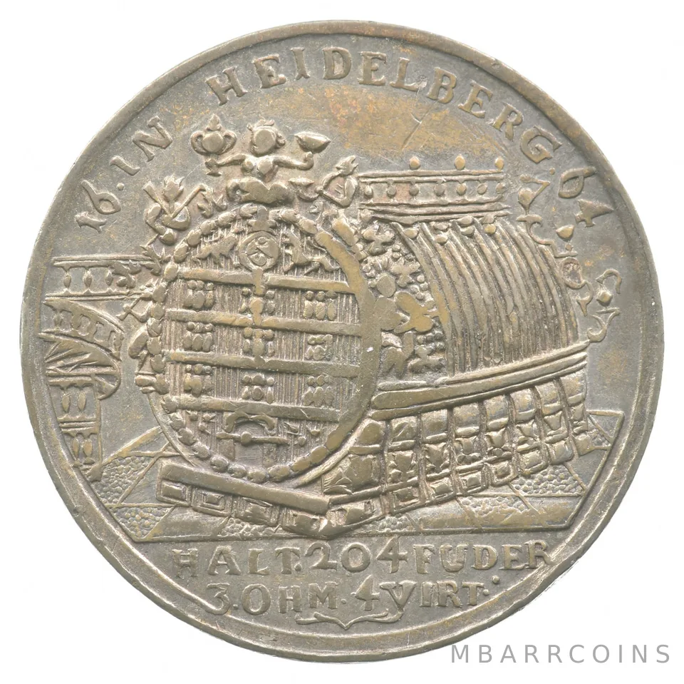 1716 Heidelberg Wine Barrel Silver Medal a8189