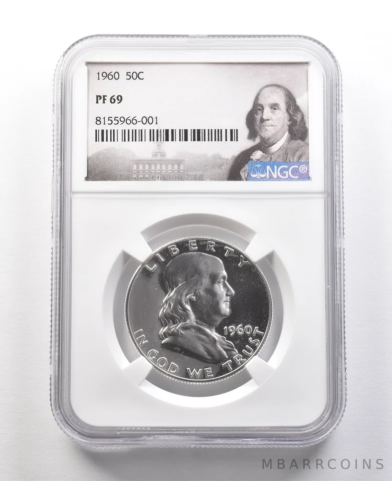 1960 Franklin Half Dollar PF69 NGC Great Contrast *8957