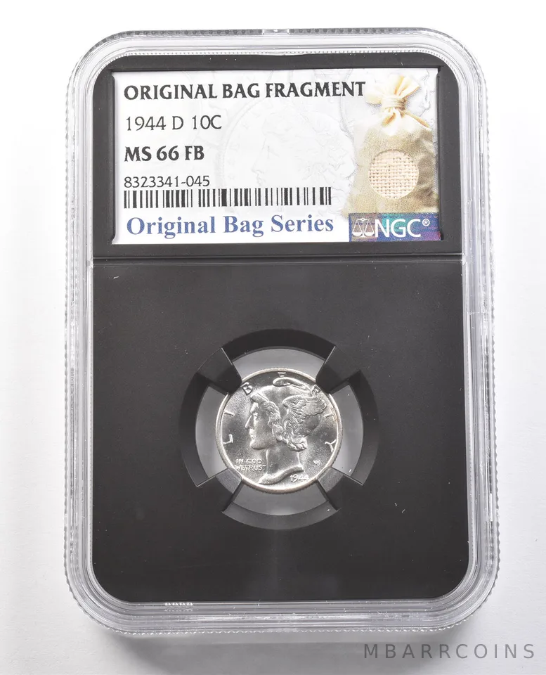 1944-D Mercury Dime Original Bag Fragment MS66 FB NGC *6128