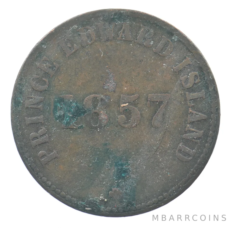 1857 Prince Edward Island 1/2 Penny Self Government And Free Trade *2534