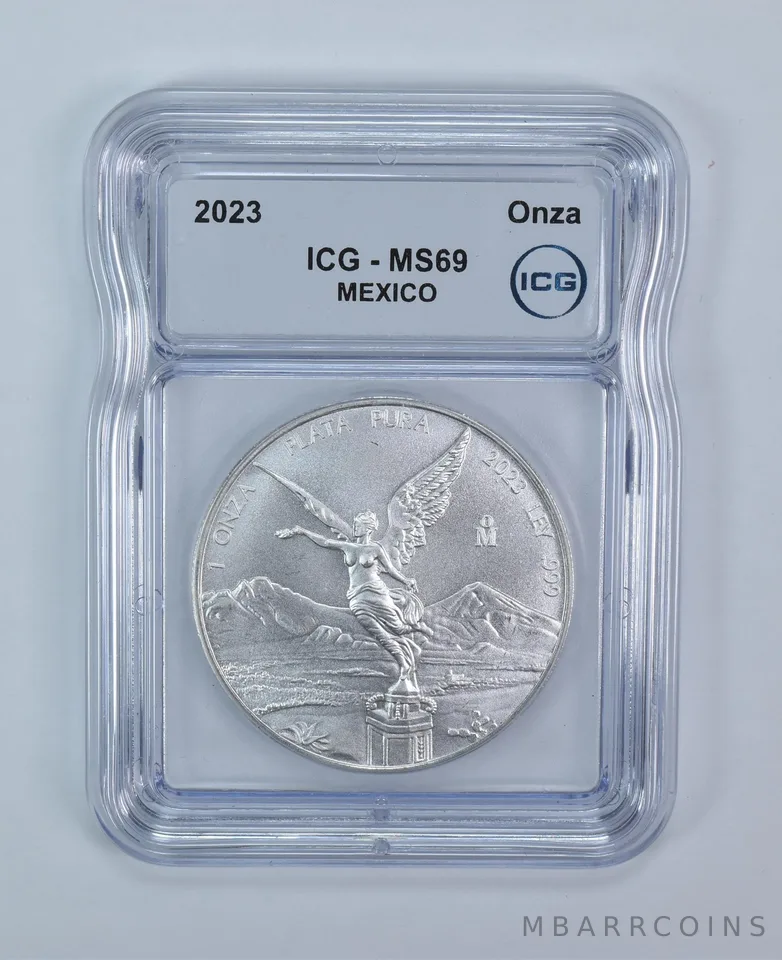 2023 Mo Mexico 1 Onza Silver Libertad MS69 ICG