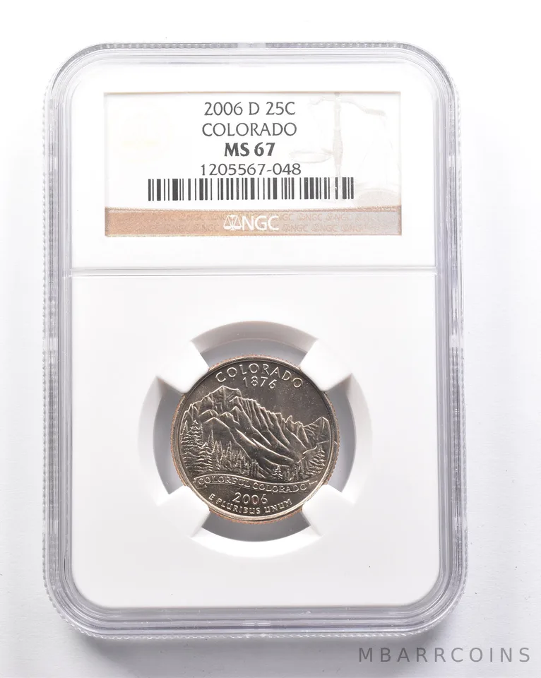 MS67 2006-D Washington State Quarter Colorado NGC a6365