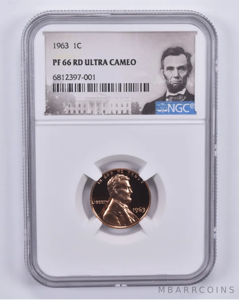 1963 Lincoln Memorial Cent PF66 RD UCAM NGC Special Label