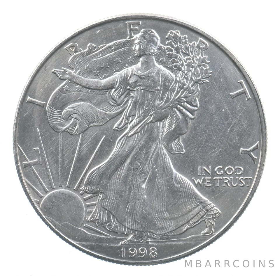 Better Date 1998 American Silver Eagle 1 Troy Oz .999 Fine Silver *723