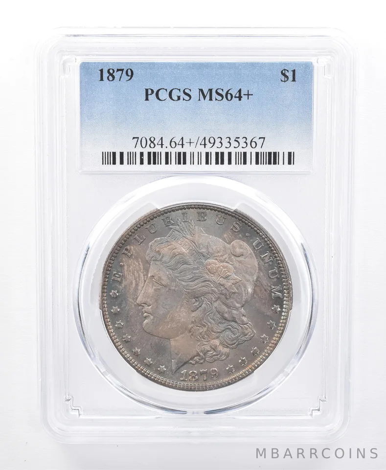 1879 Morgan Silver Dollar MS64+ PCGS Beautiful Tone *8704
