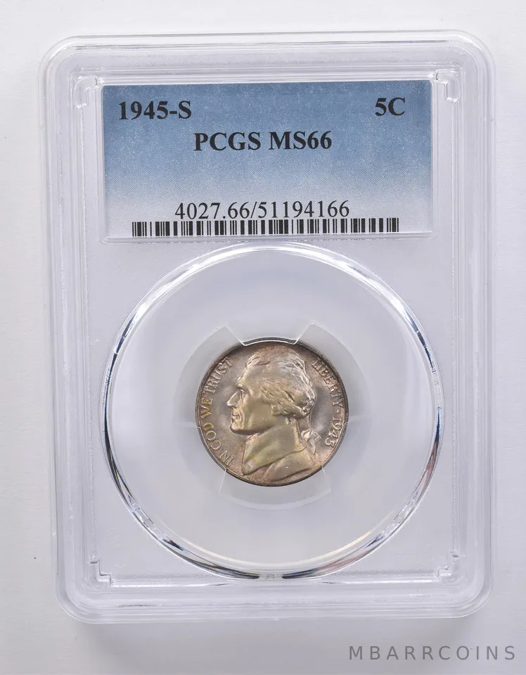 1945-S Jefferson Nickel MS66 PCGS *7189