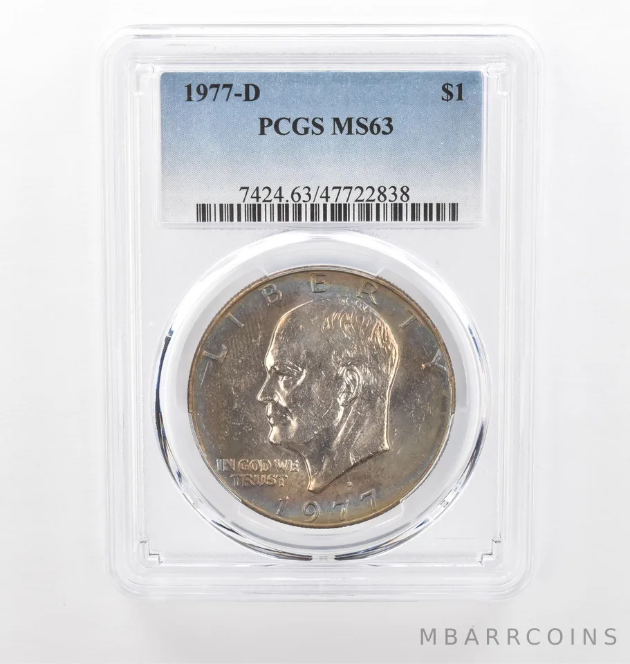 1977-D Eisenhower $1 MS63 PCGS Beautiful Tone *2211