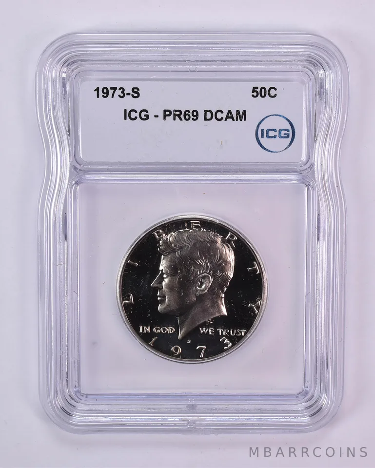 1973-S Kennedy Half Dollar PR69 DCAM ICG