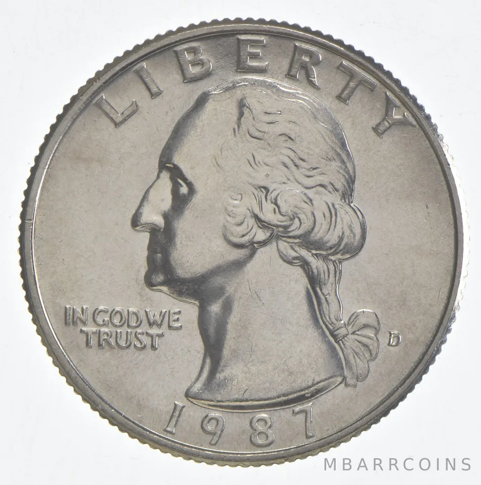 1987-D Washington Quarter Clad Unc