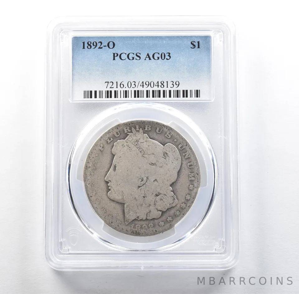 1892-O Morgan Silver Dollar AG03 PCGS Lowball