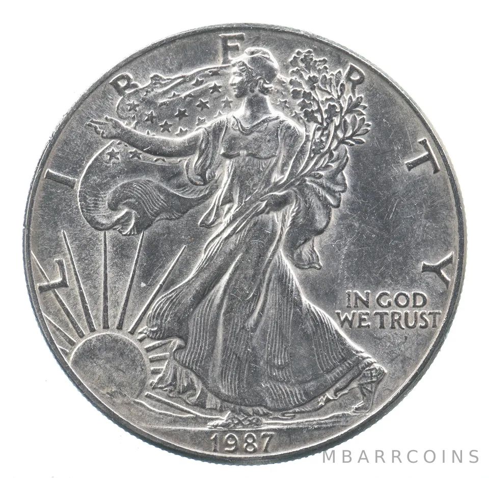 Better Date 1987 American Silver Eagle 1 Troy Oz .999 Fine Silver *647