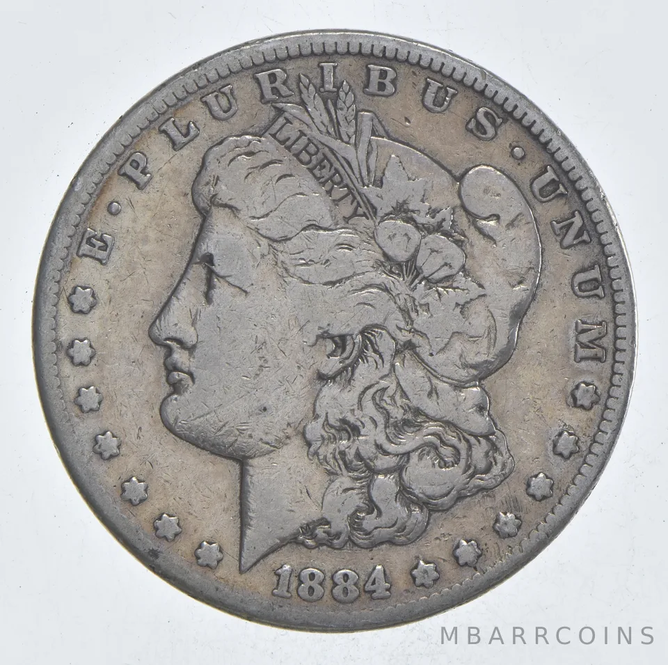 Early - 1884-S Morgan Silver Dollar - 90% US Coin *035