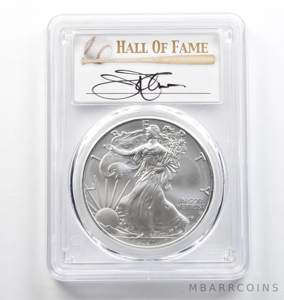 2021 American Silver Eagle Type 1 Jim Palmer FDOI MS70 PCGS *9417