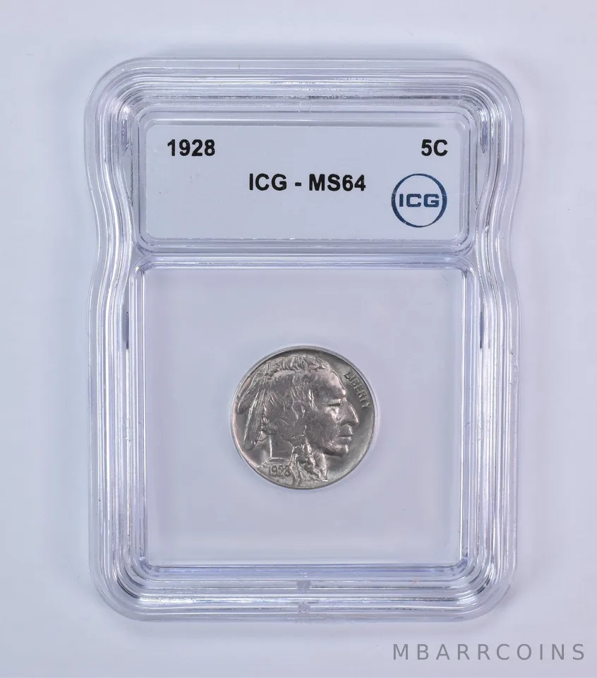 1928 Indian Head Buffalo Nickel MS64 ICG *7944