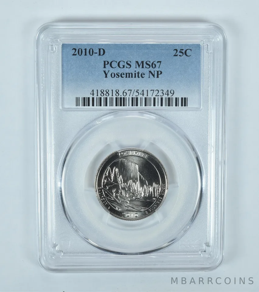 2010-D Washington Quarter ATB Yosemite MS67 PCGS