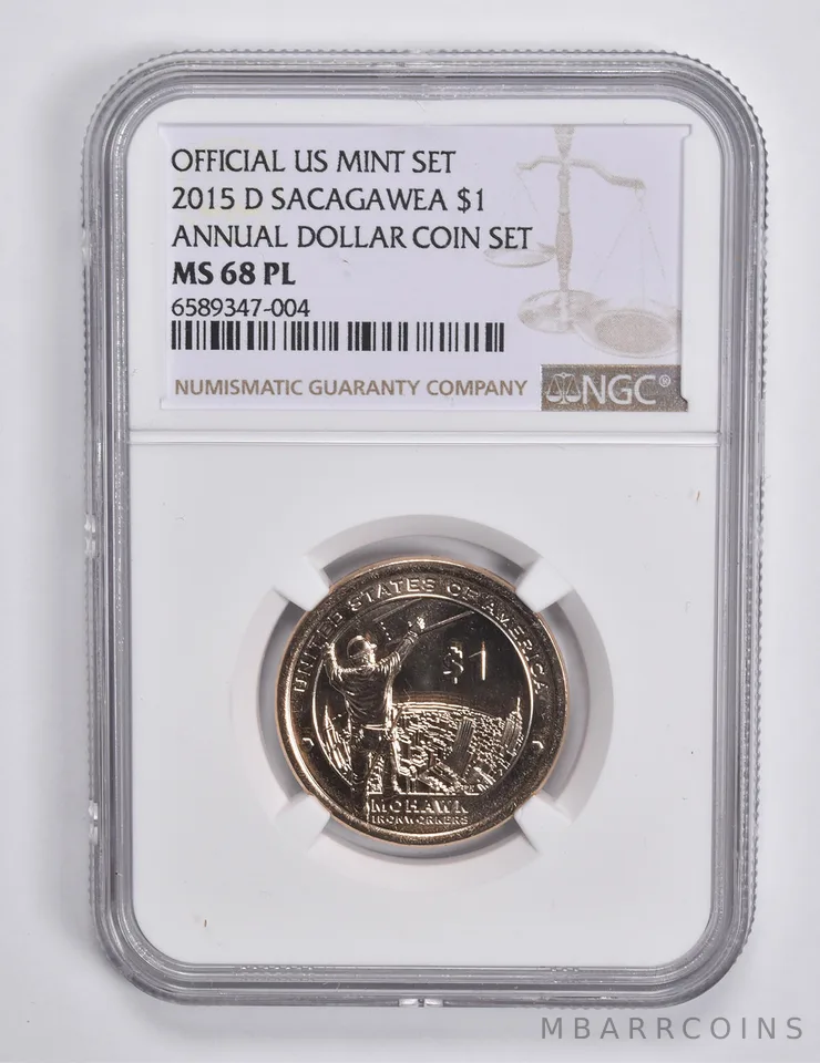 2015-D Sacagawea $1 Mohawk Ironworkers Annual Dollar Set MS68 PL NGC