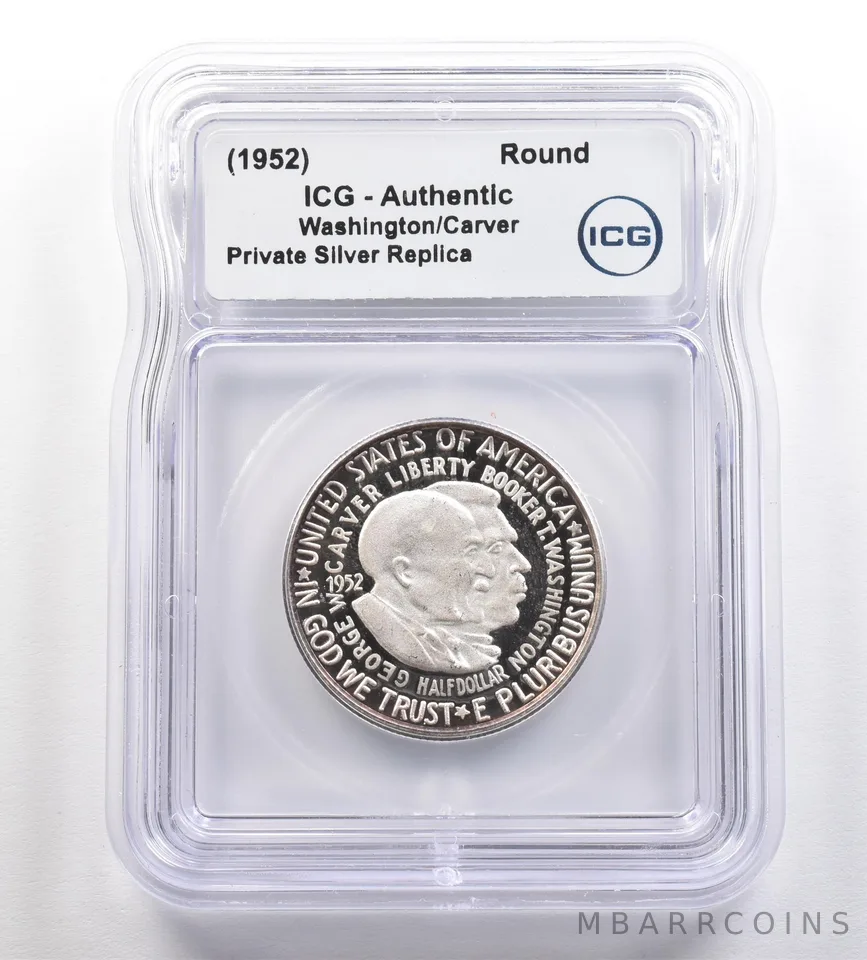 (1952) Washington/Carver Commemorative Gallery Silver Half Dollar ICG *4245