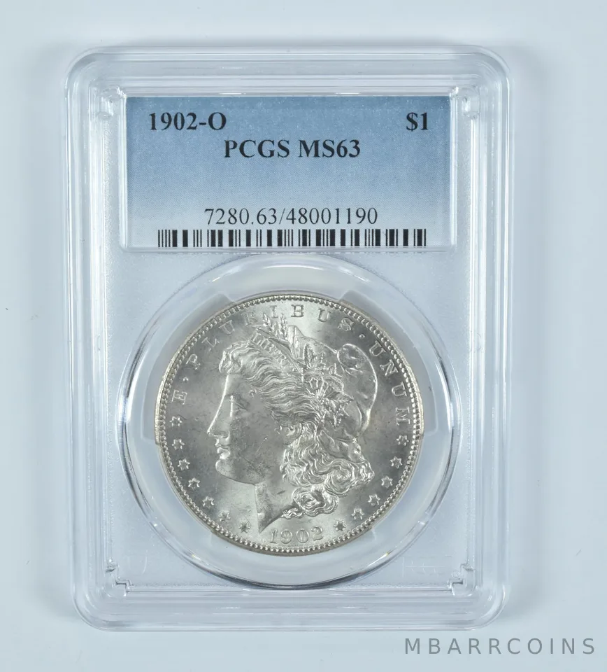 1902-O Morgan Silver Dollar MS63 PCGS Blue Label
