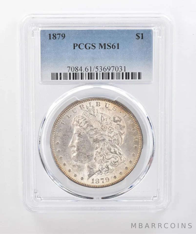 1879 Morgan Silver Dollar MS61 PCGS Beautiful Tone Reverse *1495