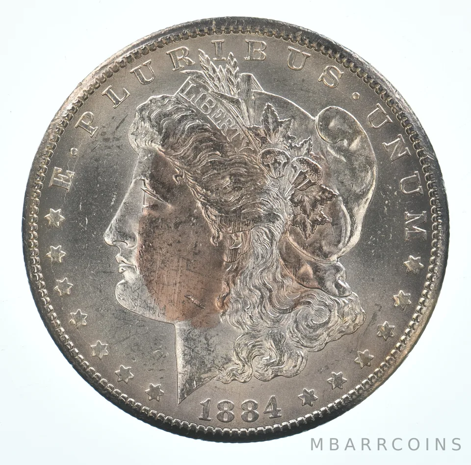 1884-CC Morgan Silver Dollar Beautiful Tone *4757