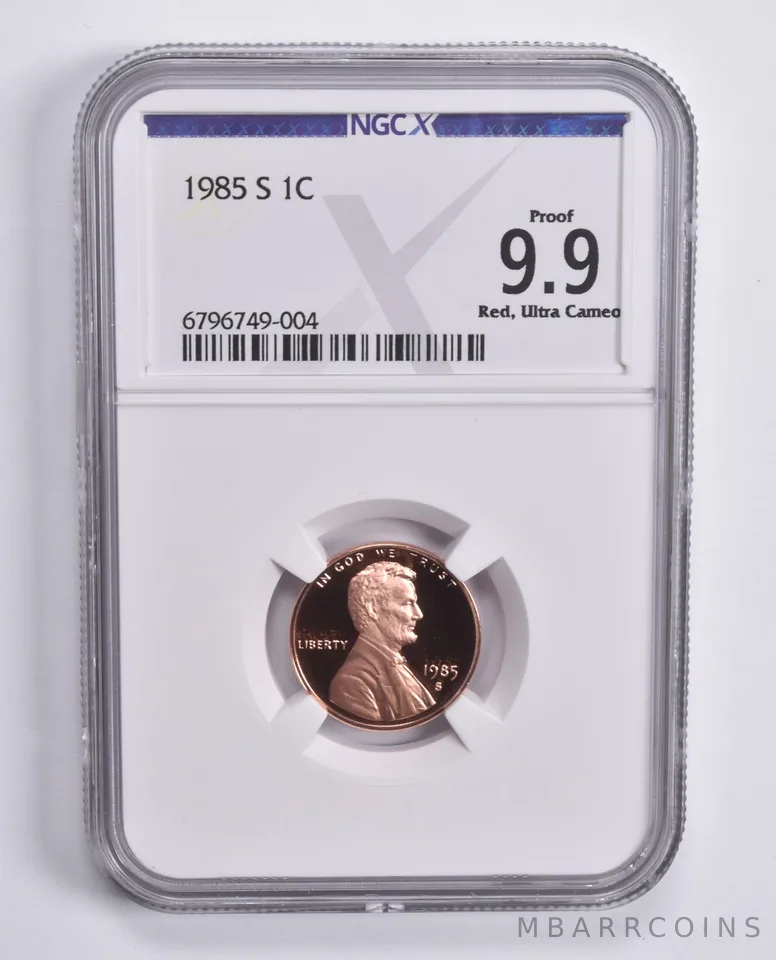 1985-S Lincoln Memorial Cent Proof 9.9 RD UCAM NGC X NGCX