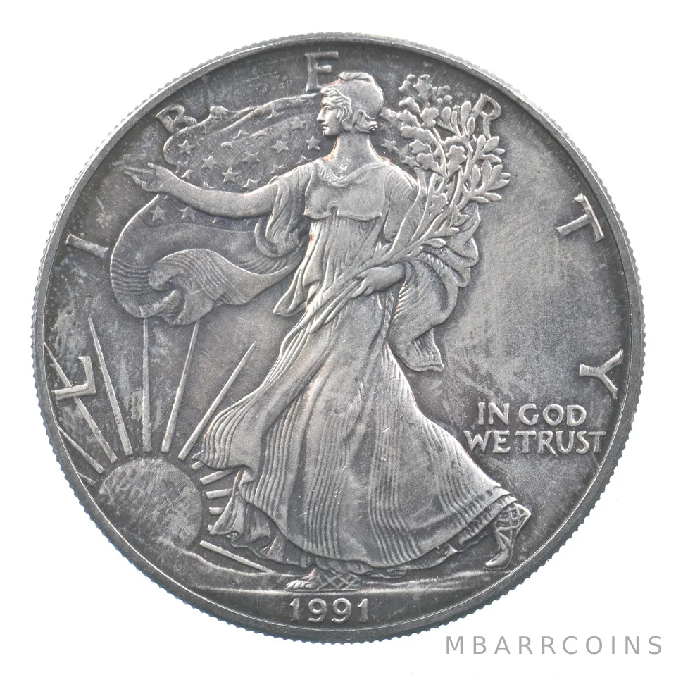 Better Date 1991 American Silver Eagle 1 Troy Oz .999 Fine Silver *861