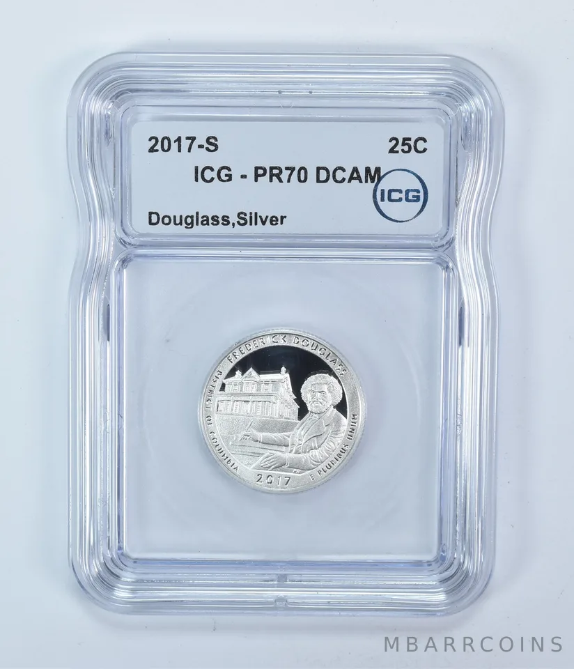 2017-S Washington Quarter ATB Silver Frederick Douglass PR70 DCAM ICG
