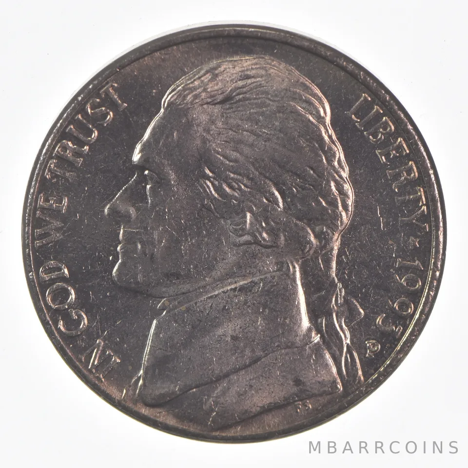 1993-P Jefferson Nickel Unc