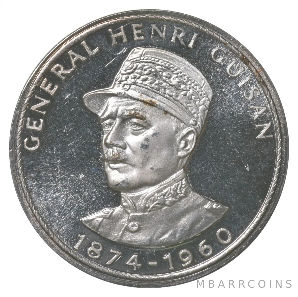 1960 General Henri Guisan Mobilization Commem Medal Swiss Shooting Metal *6425